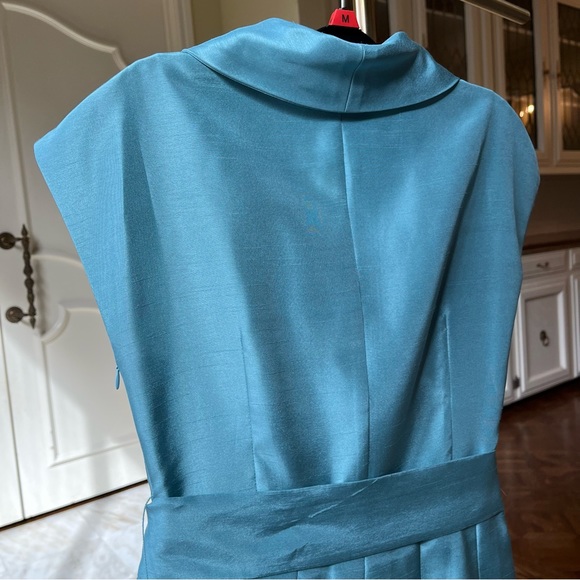 Cocktail Dress Light Teal 50s Inspired Sz 4P - Picture 5 of 16